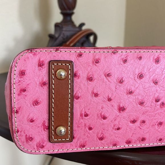 Dooney & Bourke Pink Ostrich Tote - Picture 5 of 7